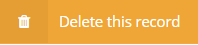 Delete record button