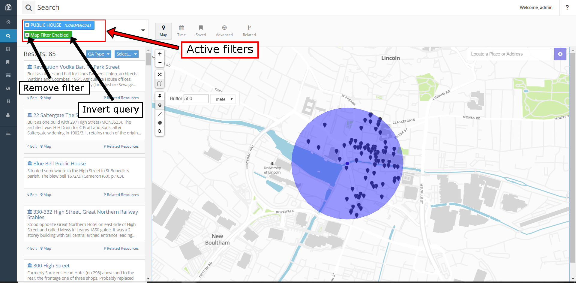 Search Filtering